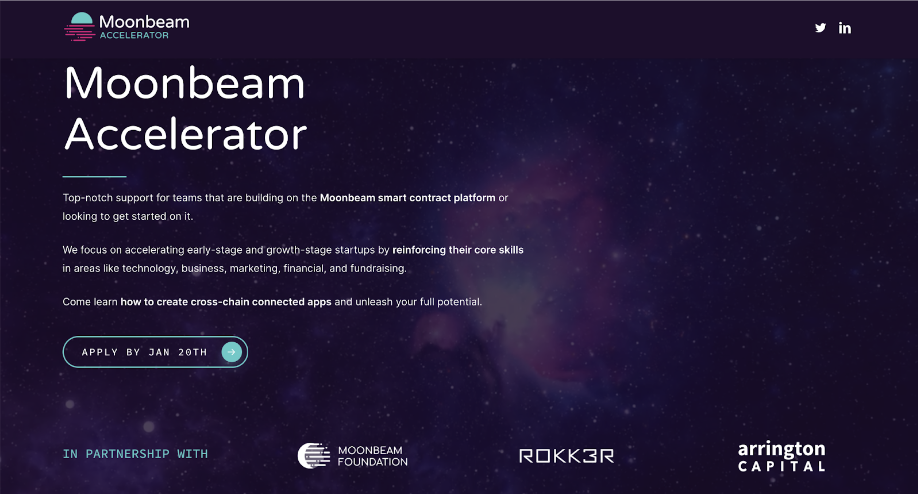Moonbeam Accelerator — Rokk3r